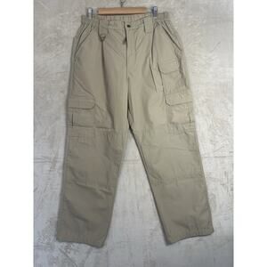 Propper Mens 38x32 Cargo Pants Khaki Tatical Ripstop Elastic Waist Workwear Duty